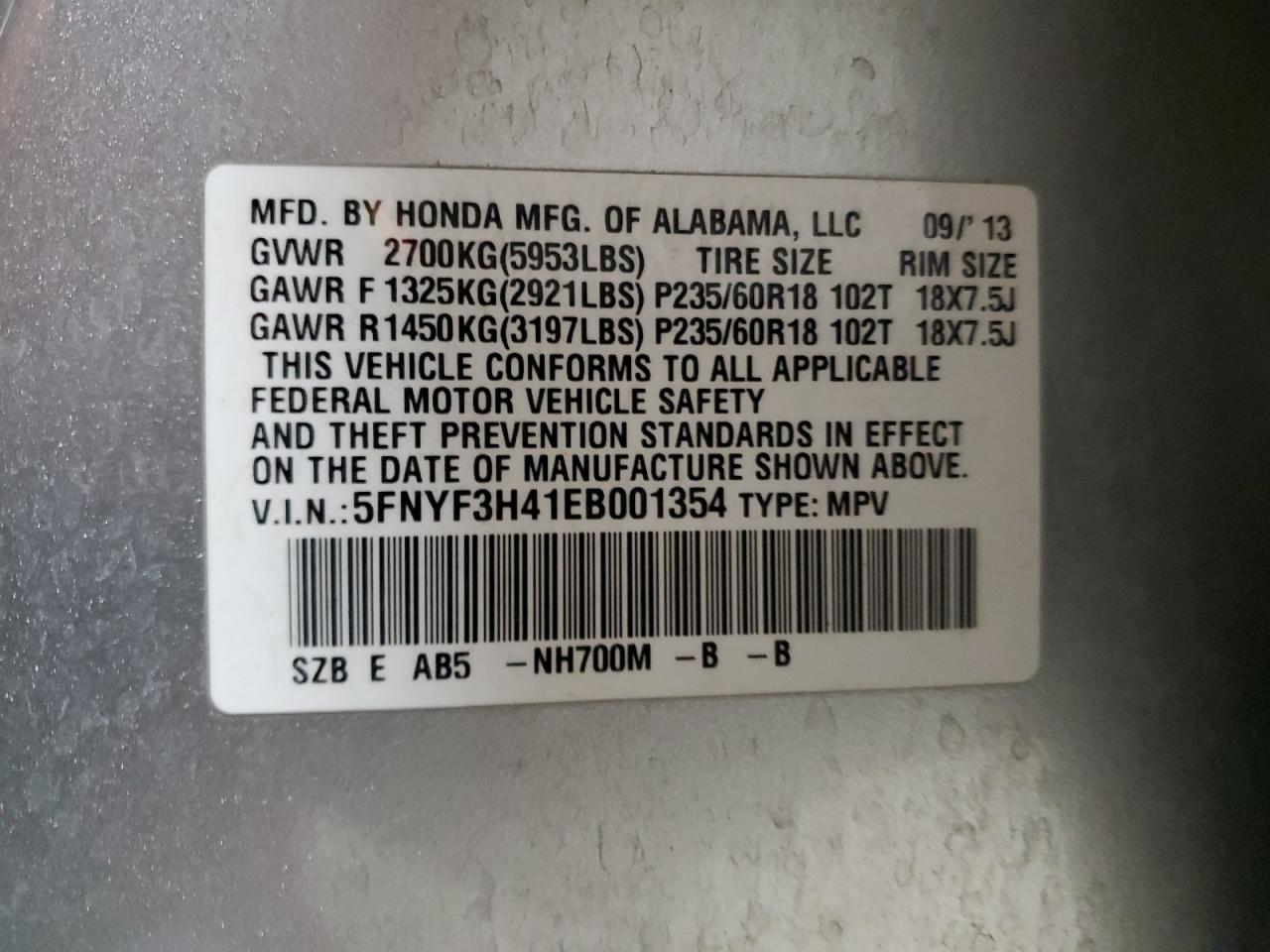 2014 Honda Pilot - Image 13