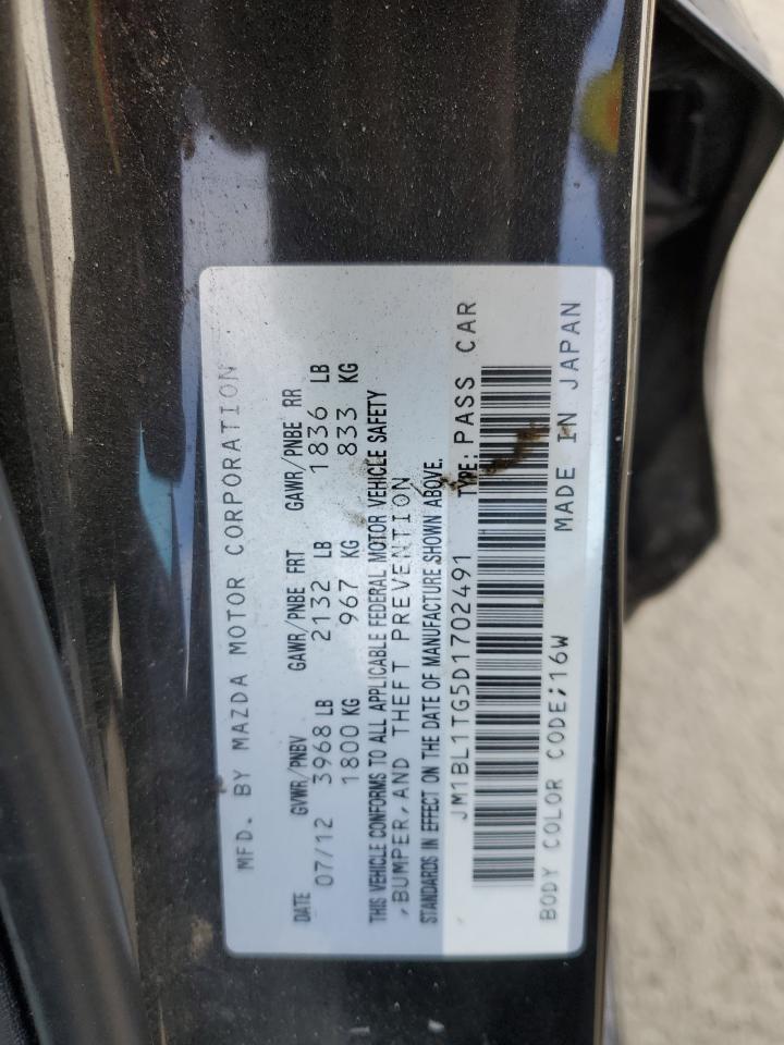 2013 Mazda 3 I VIN: JM1BL1TG5D1702491 Lot: 88284945