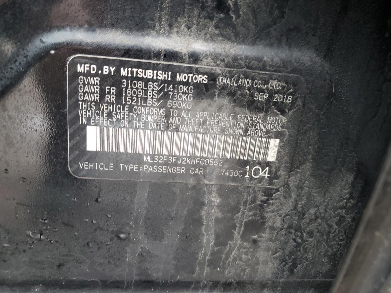 2019 Mitsubishi Mirage - Image 13
