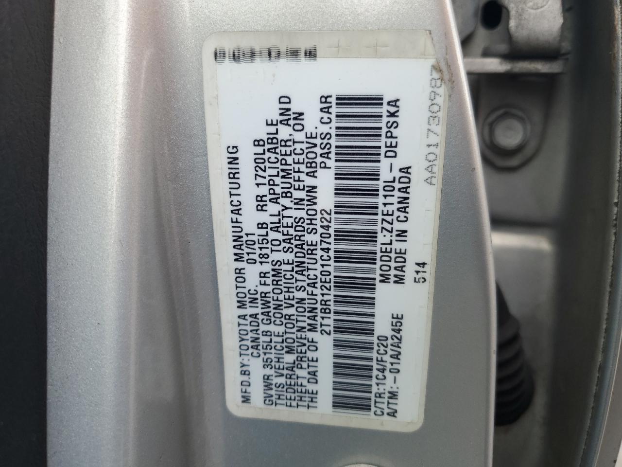 2001 Toyota Corolla - Image 14