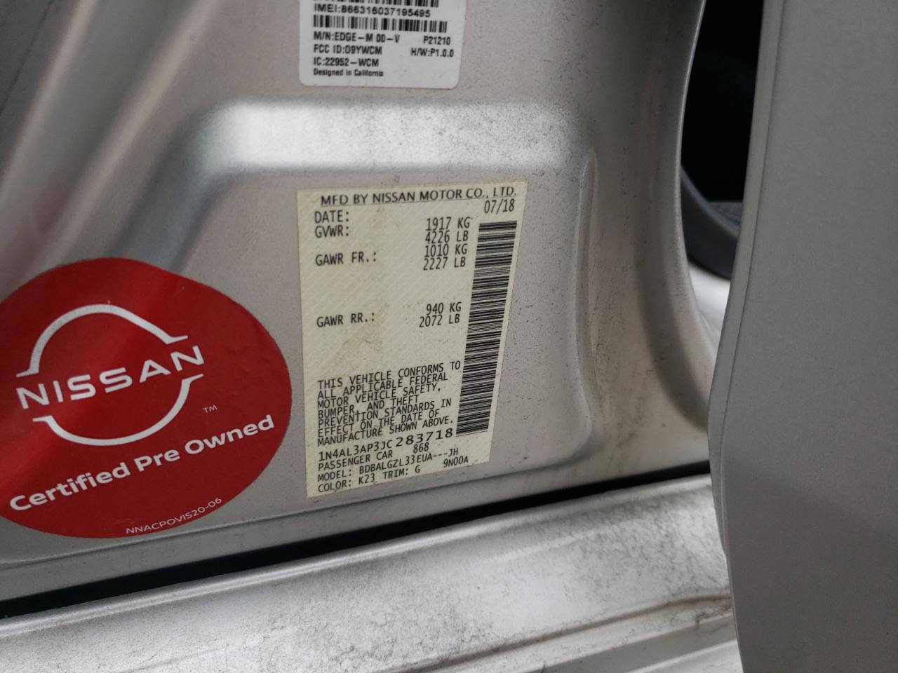 2018 Nissan Altima - Image 15