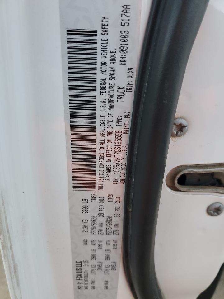 2016 Ram 1500 Laramie VIN: 1C6RR7NT7GS125558 Lot: 41513235