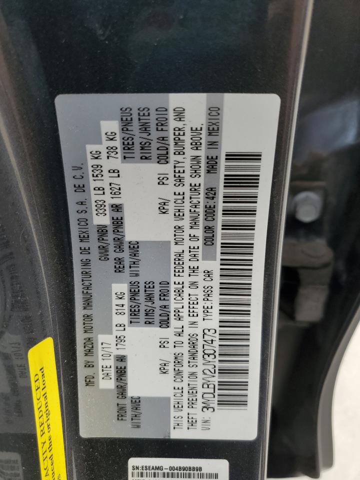 VIN 3MYDLBYV2JY307473 2018 TOYOTA YARIS no.12