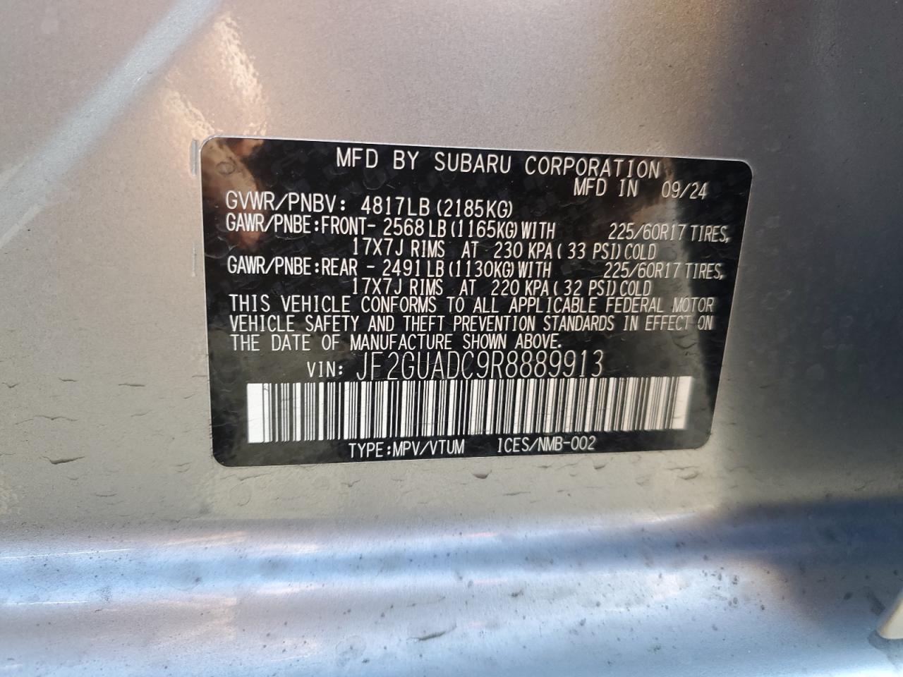 2024 Subaru XV - Image 12