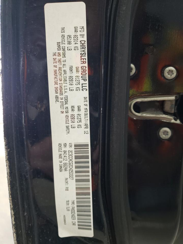 2012 Chrysler 300 Limited VIN: 2C3CCACG2CH253327 Lot: 86901614