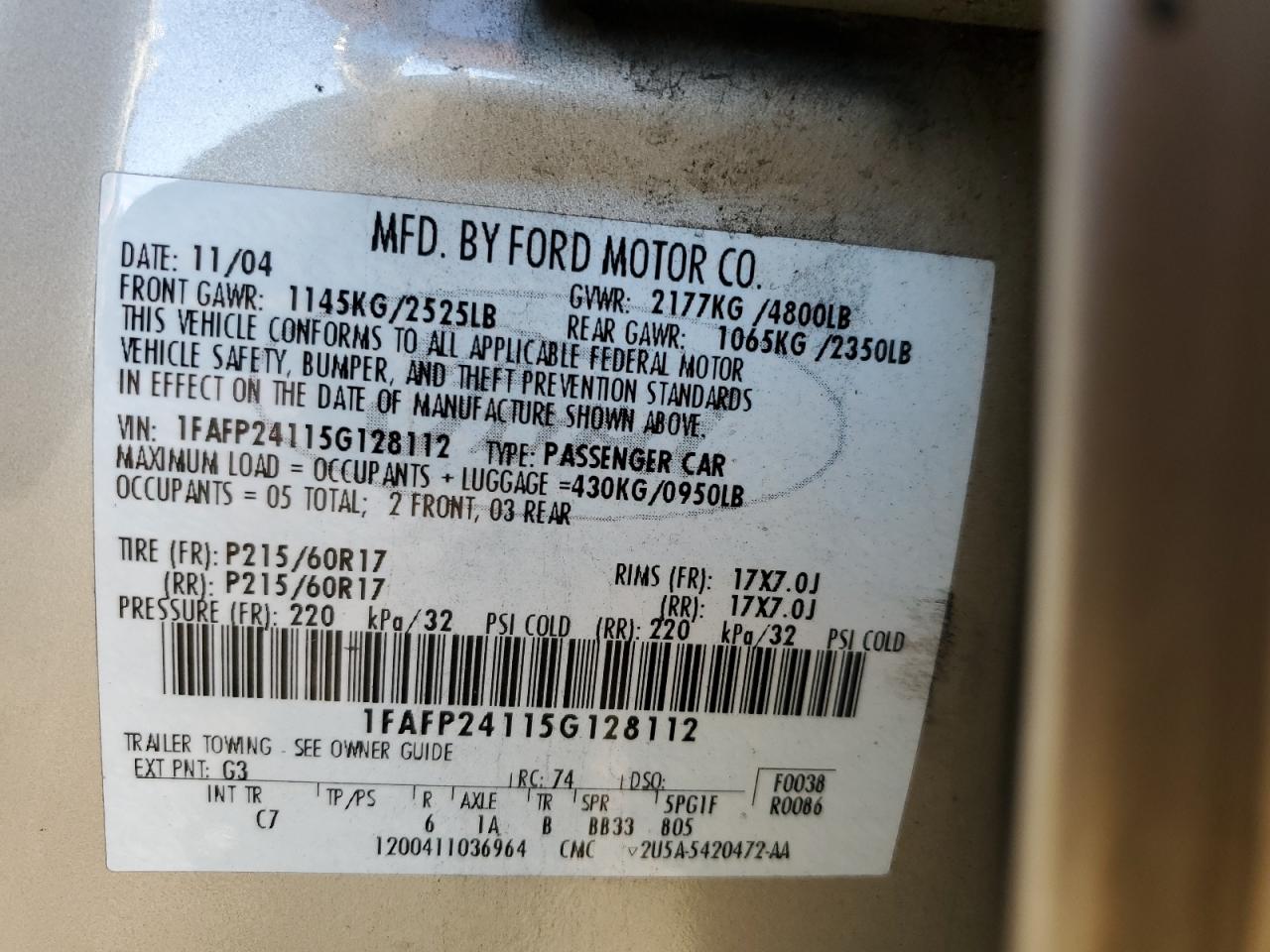 2005 Ford Five Hundred - Image 13