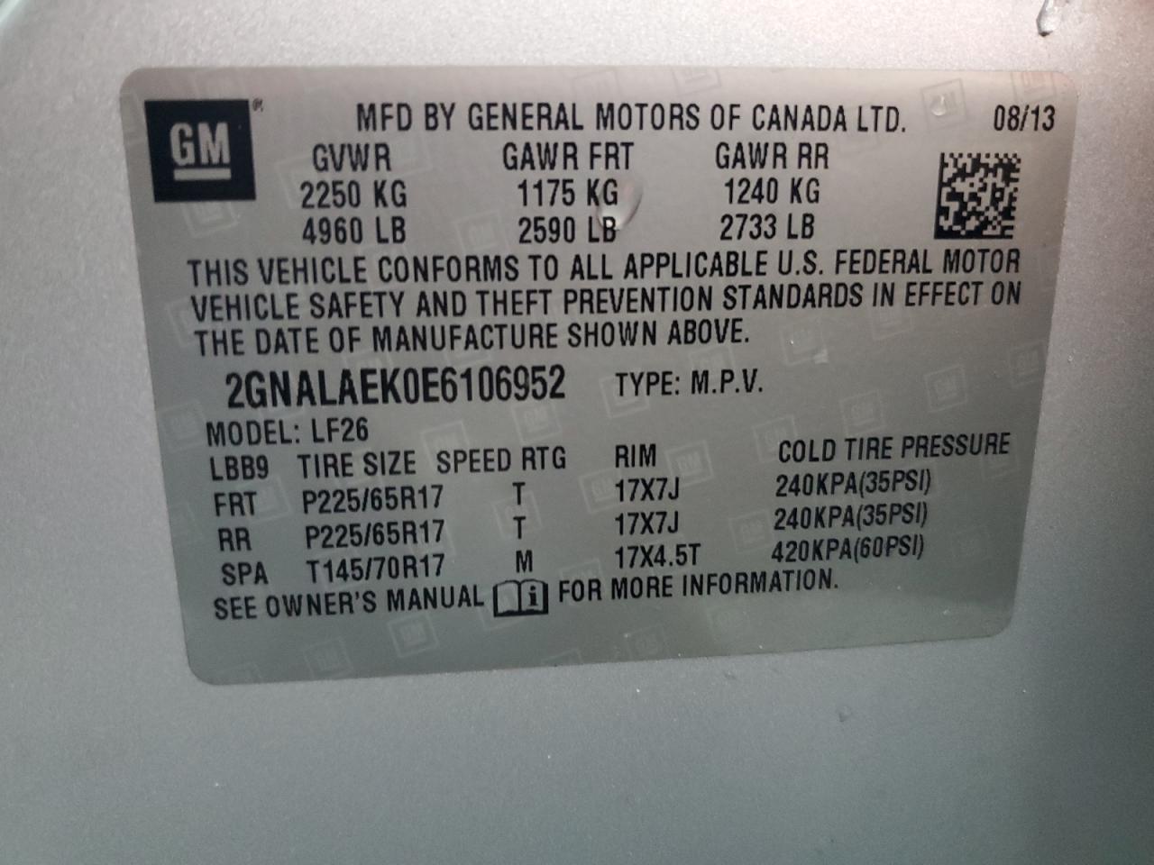 2014 Chevrolet Equinox - Image 13