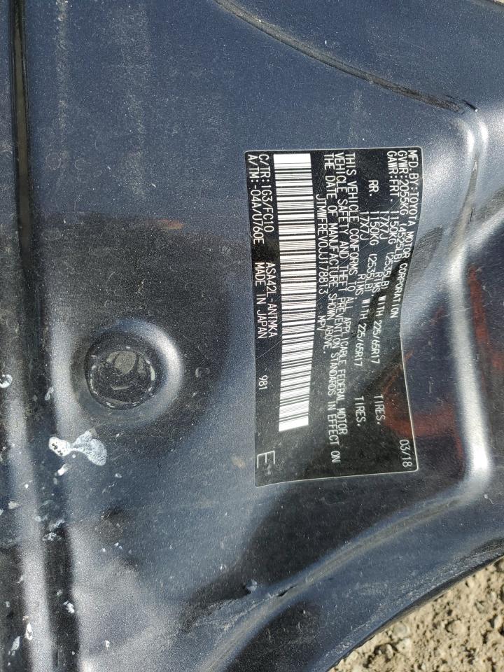JTMWFREV0JJ178813 TOYOTA RAV4 2018