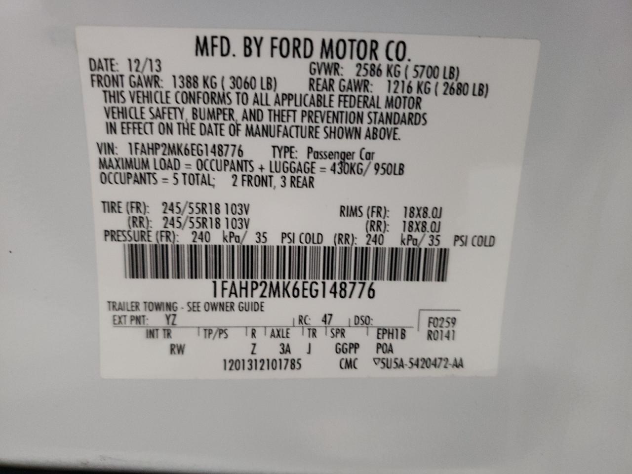 2014 Ford Taurus - Image 12