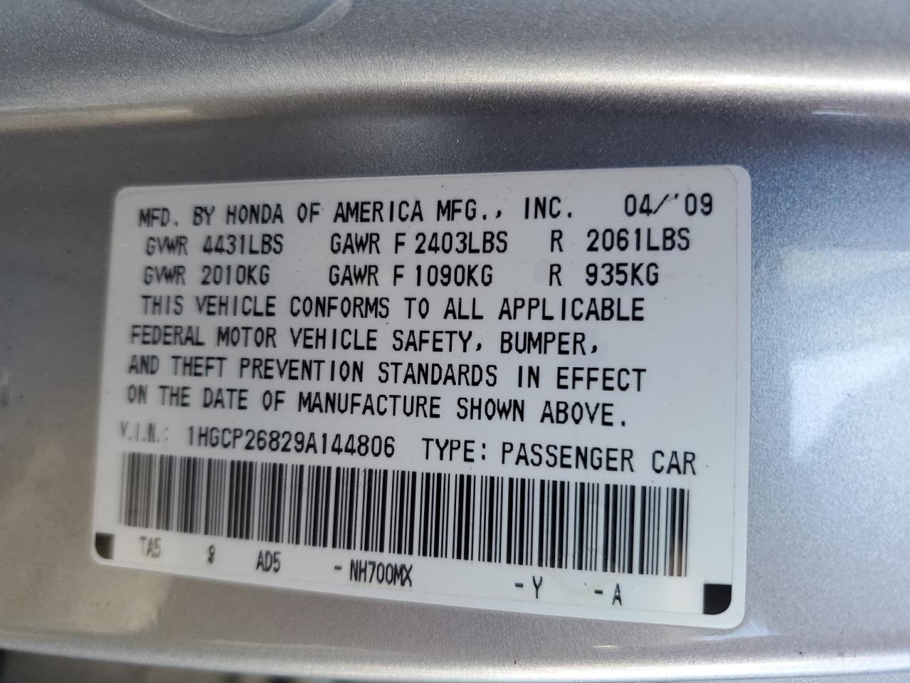 2009 Honda Accord - Image 12
