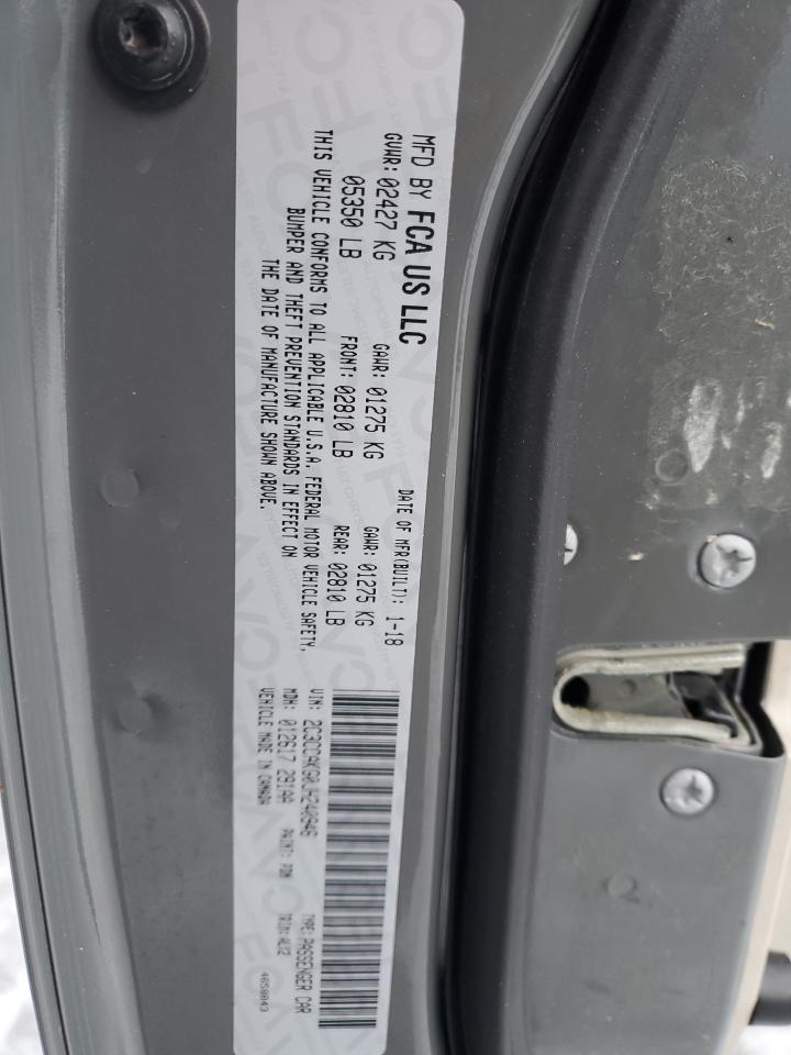 2018 Chrysler 300 Limited VIN: 2C3CCAKG0JH240946 Lot: 89614985