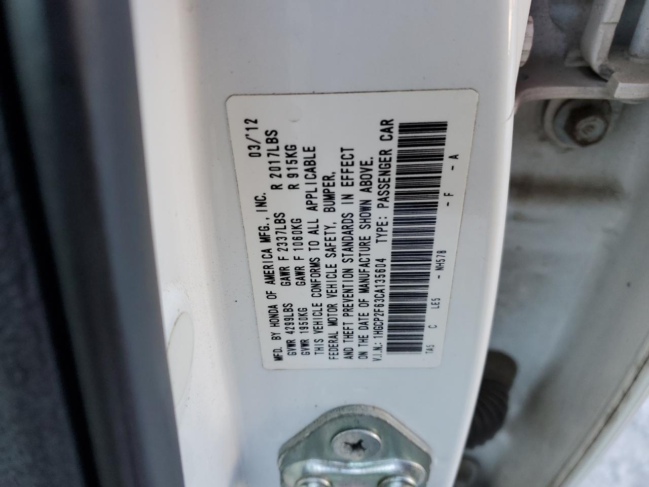 2012 Honda Accord - Image 12