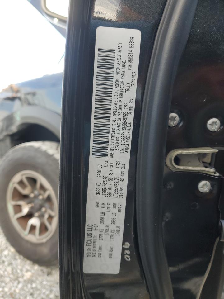 2017 Ram 1500 Rebel VIN: 1C6RR7YT9HS849765 Lot: 41405625