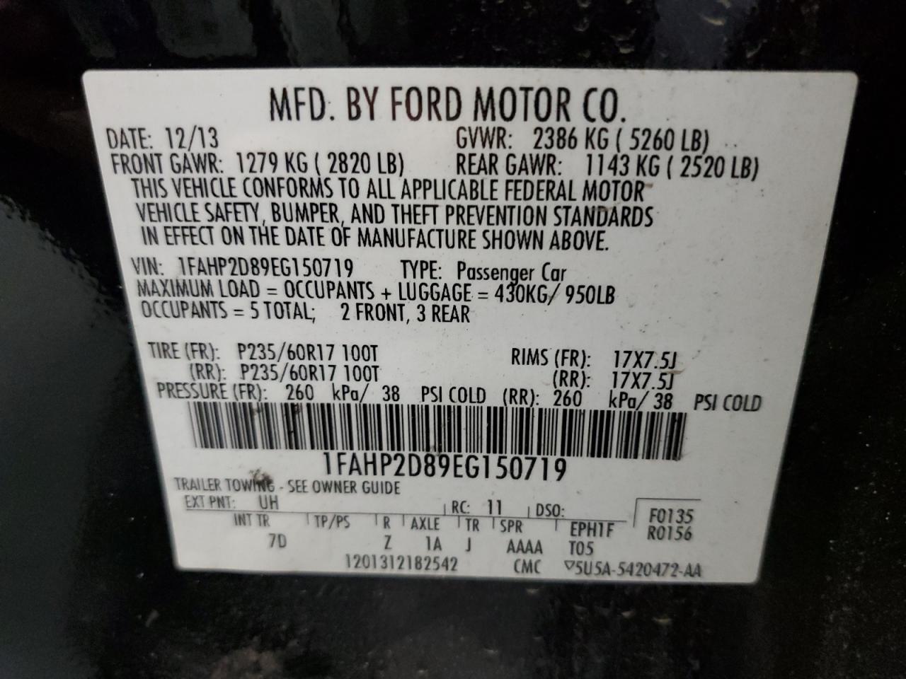 2014 Ford Taurus - Image 12
