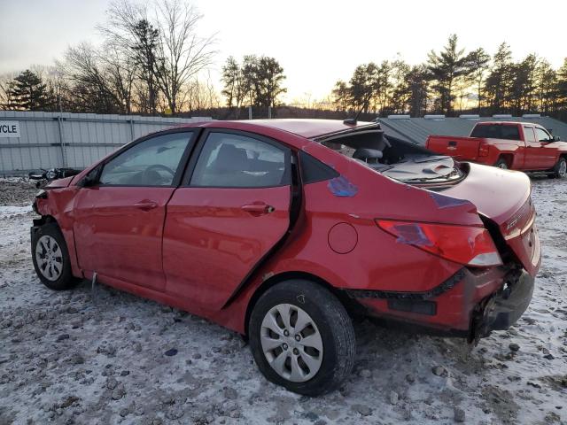  HYUNDAI ACCENT 2016 Красный