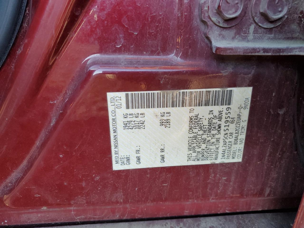 2012 Nissan Altima - Image 12