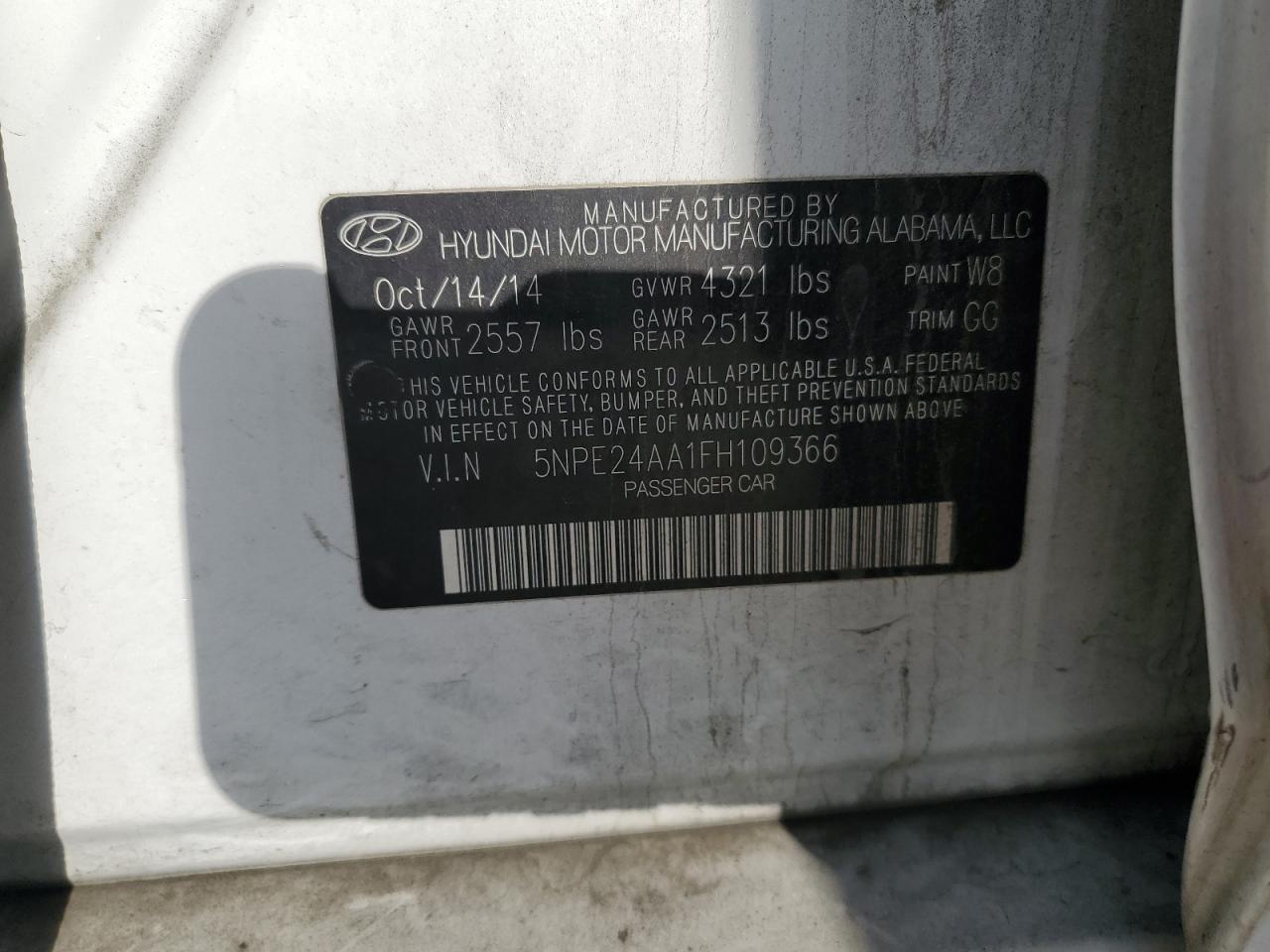 2015 Hyundai Sonata - Image 14