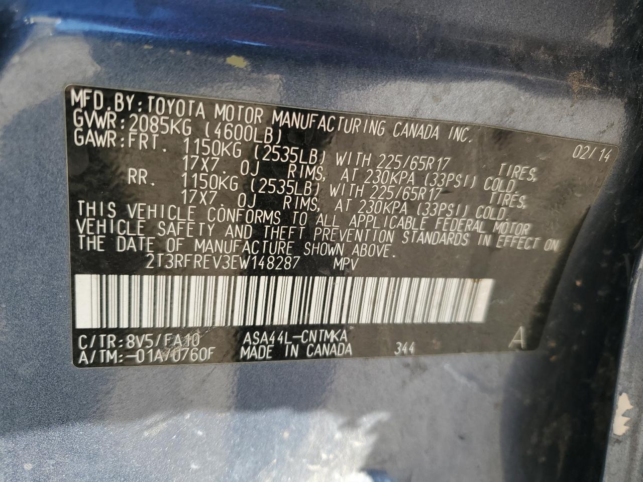 2014 Toyota RAV 4 - Image 13