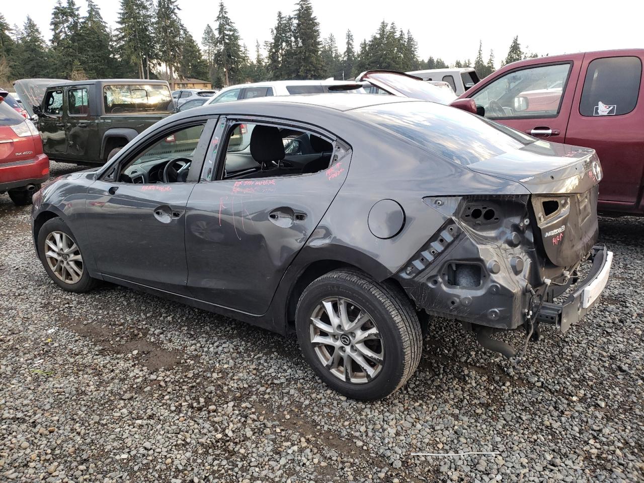 VIN JM1BM1V77F1239122 2015 MAZDA 3 no.2