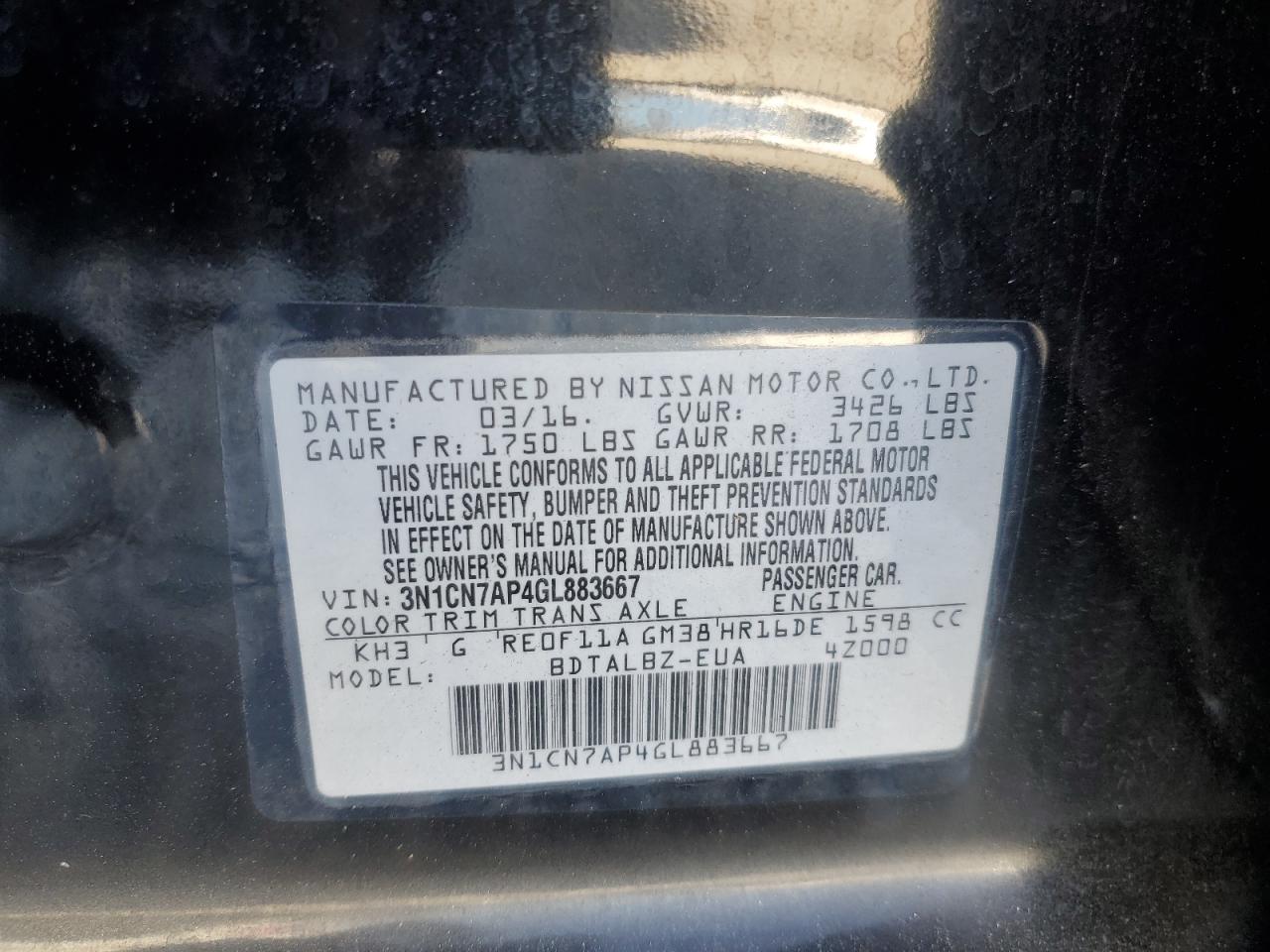 2016 Nissan Versa - Image 12