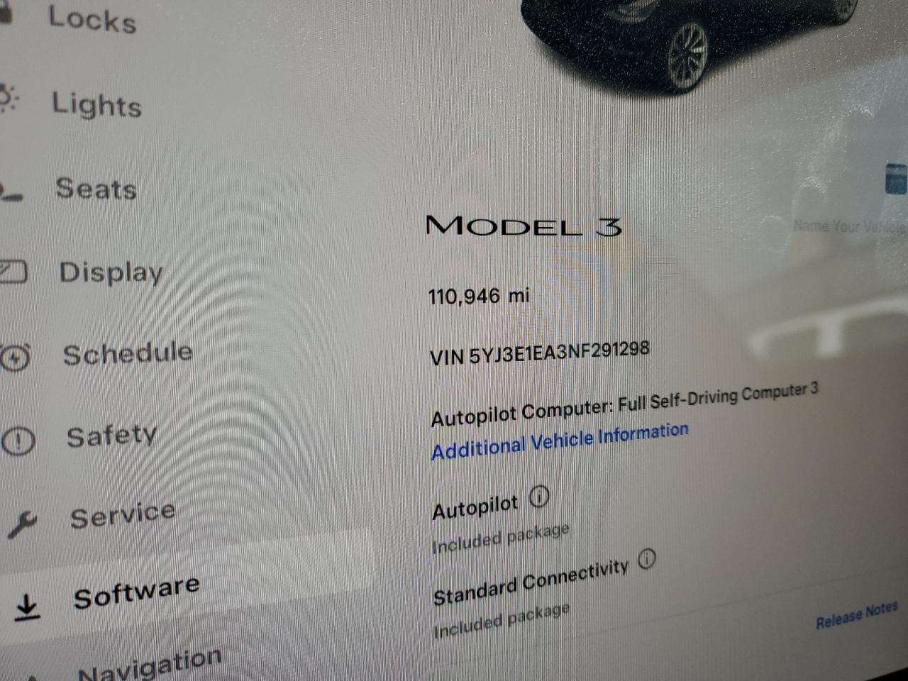 2022 Tesla Model 3 VIN: 5YJ3E1EA3NF291298 Lot: 89289255