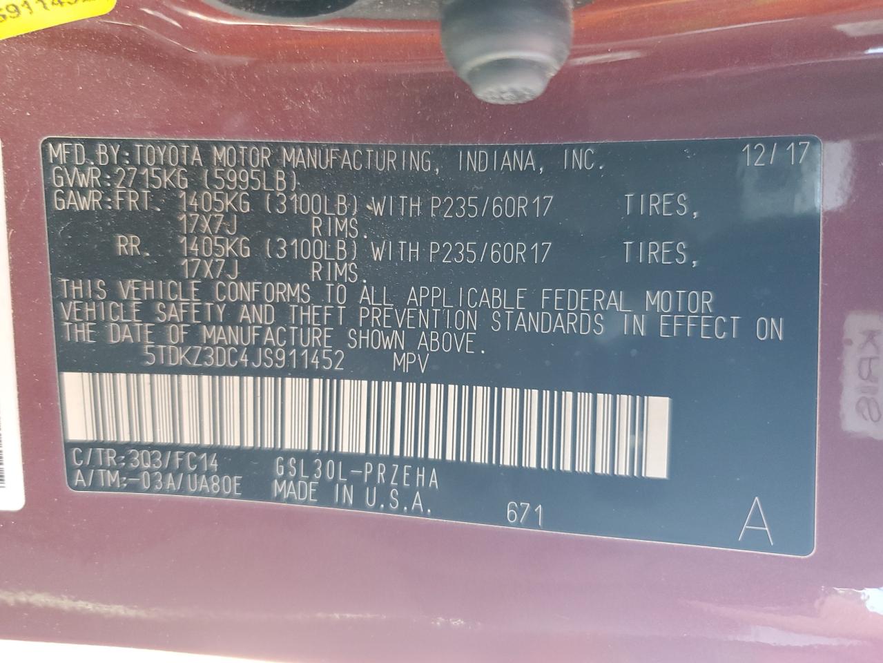 2018 Toyota Sienna - Image 13