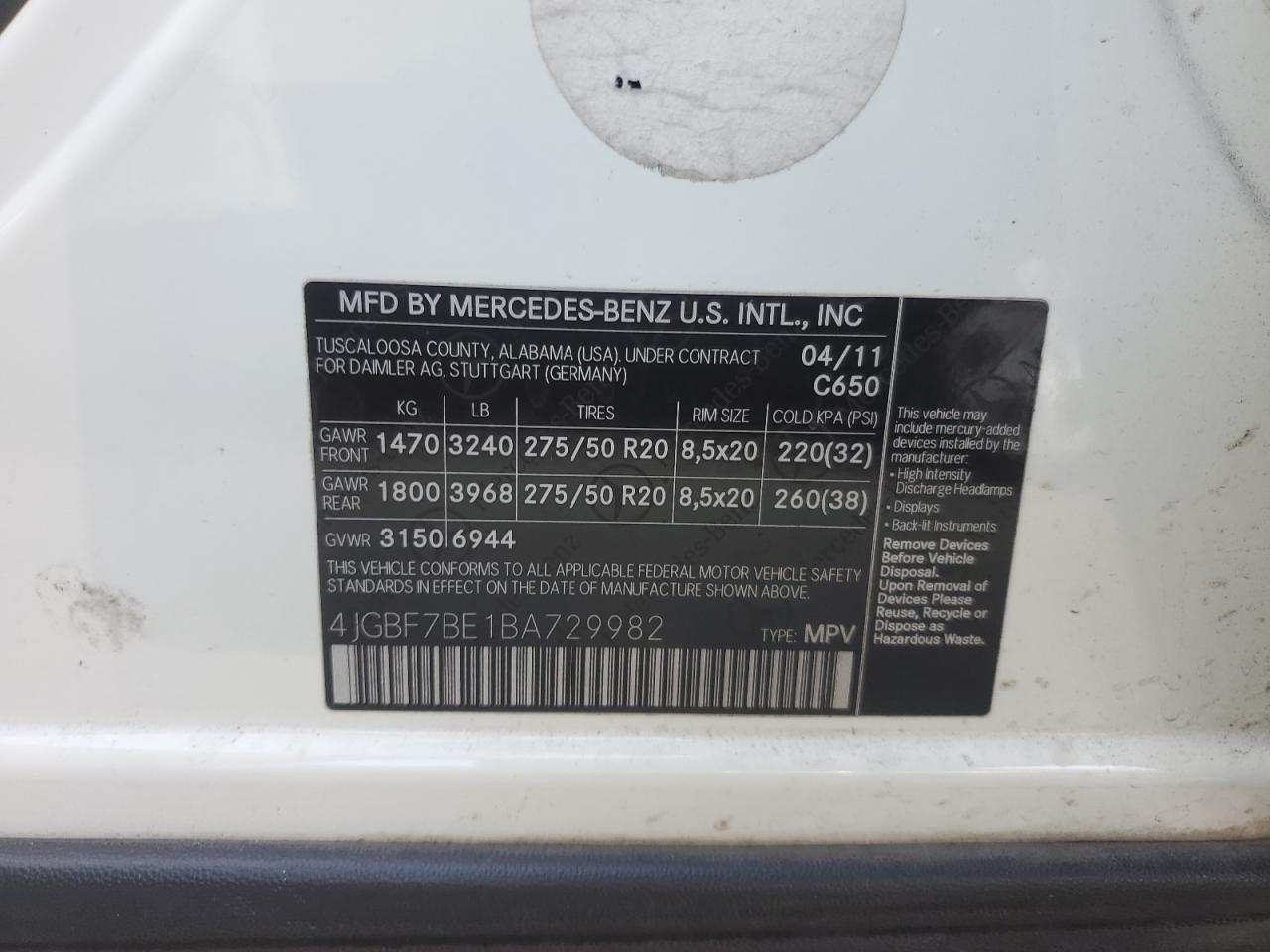 2011 Mercedes-Benz GL-klasse - Image 12
