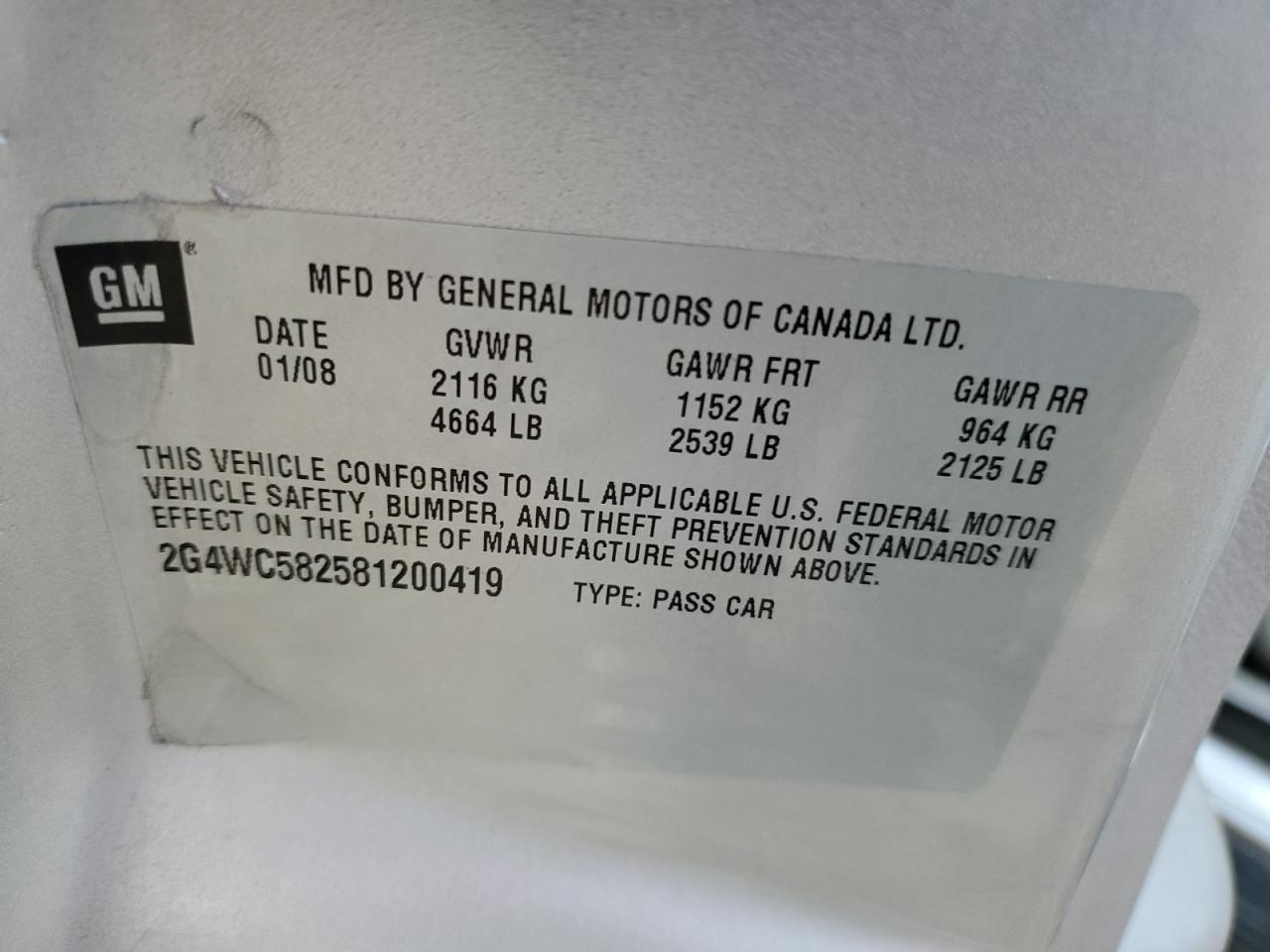 2008 Buick LaCrosse - Image 12