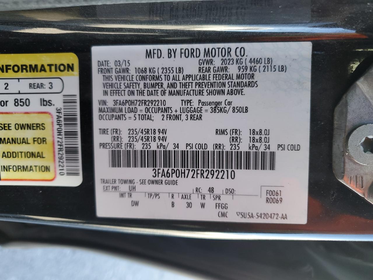 2015 Ford Fusion - Image 12