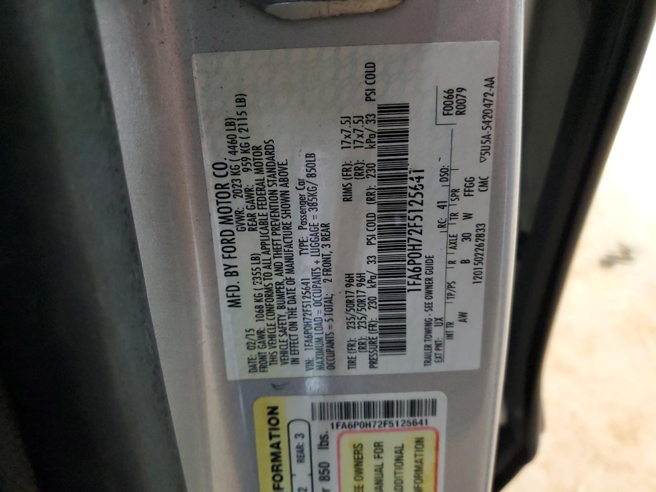 2015 Ford Fusion - Image 12