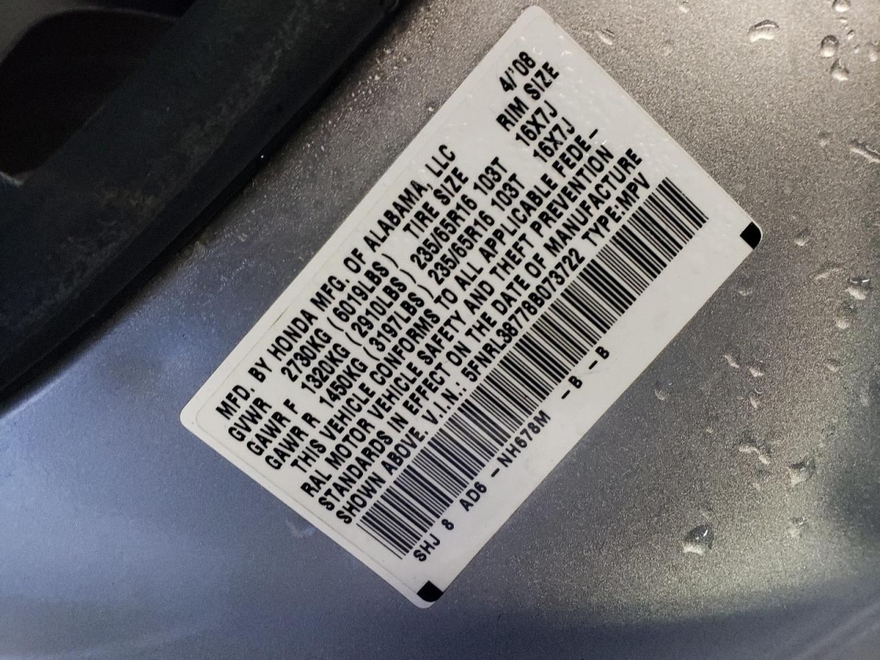 2008 Honda Odyssey - Image 13