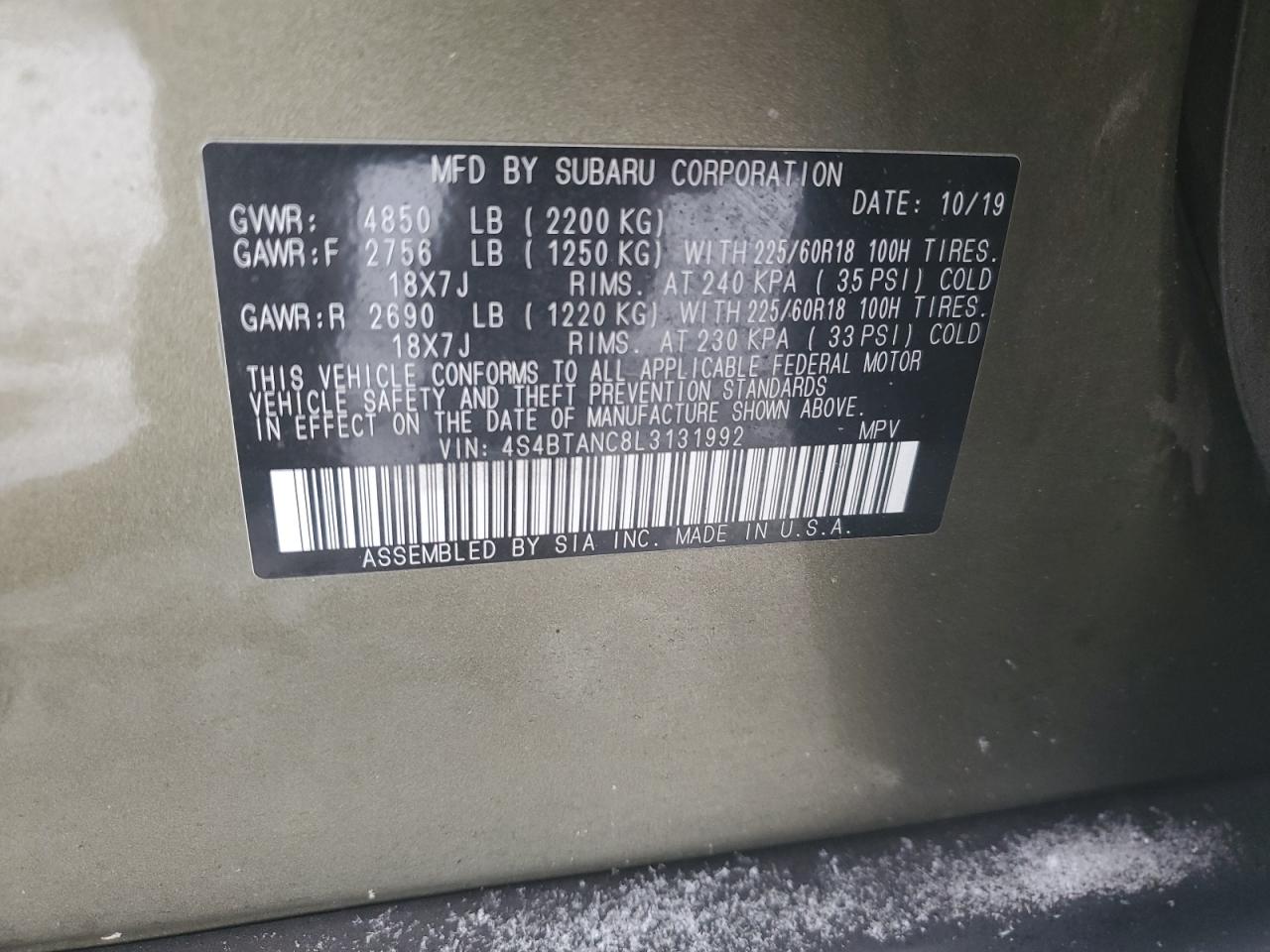 2020 Subaru Outback - Image 13