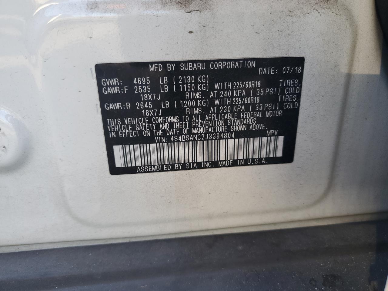 2018 Subaru Outback - Image 13