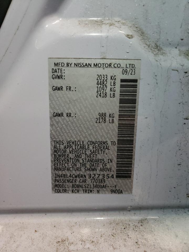 1N4BL4CW6RN327354 NISSAN ALTIMA 2024