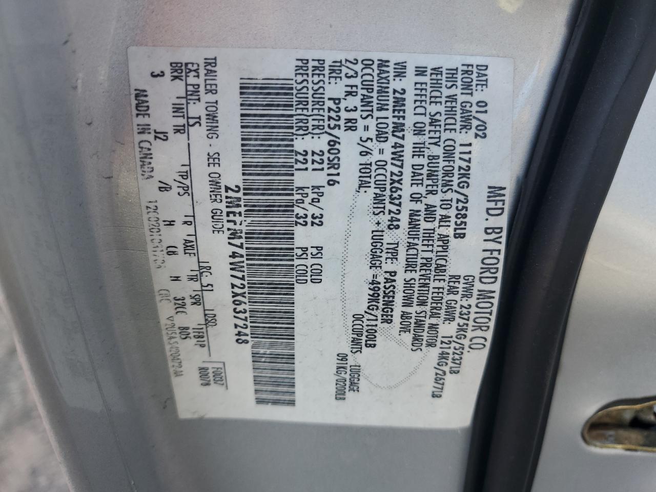 2002 Mercury Grand Marquis - Image 12