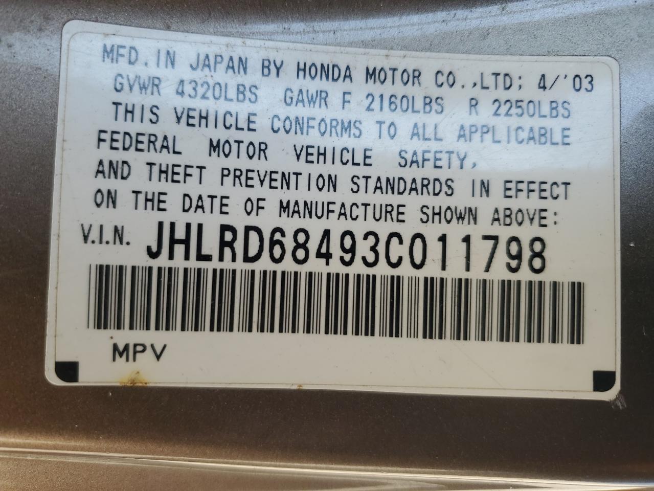 2003 Honda CR-V - Image 14