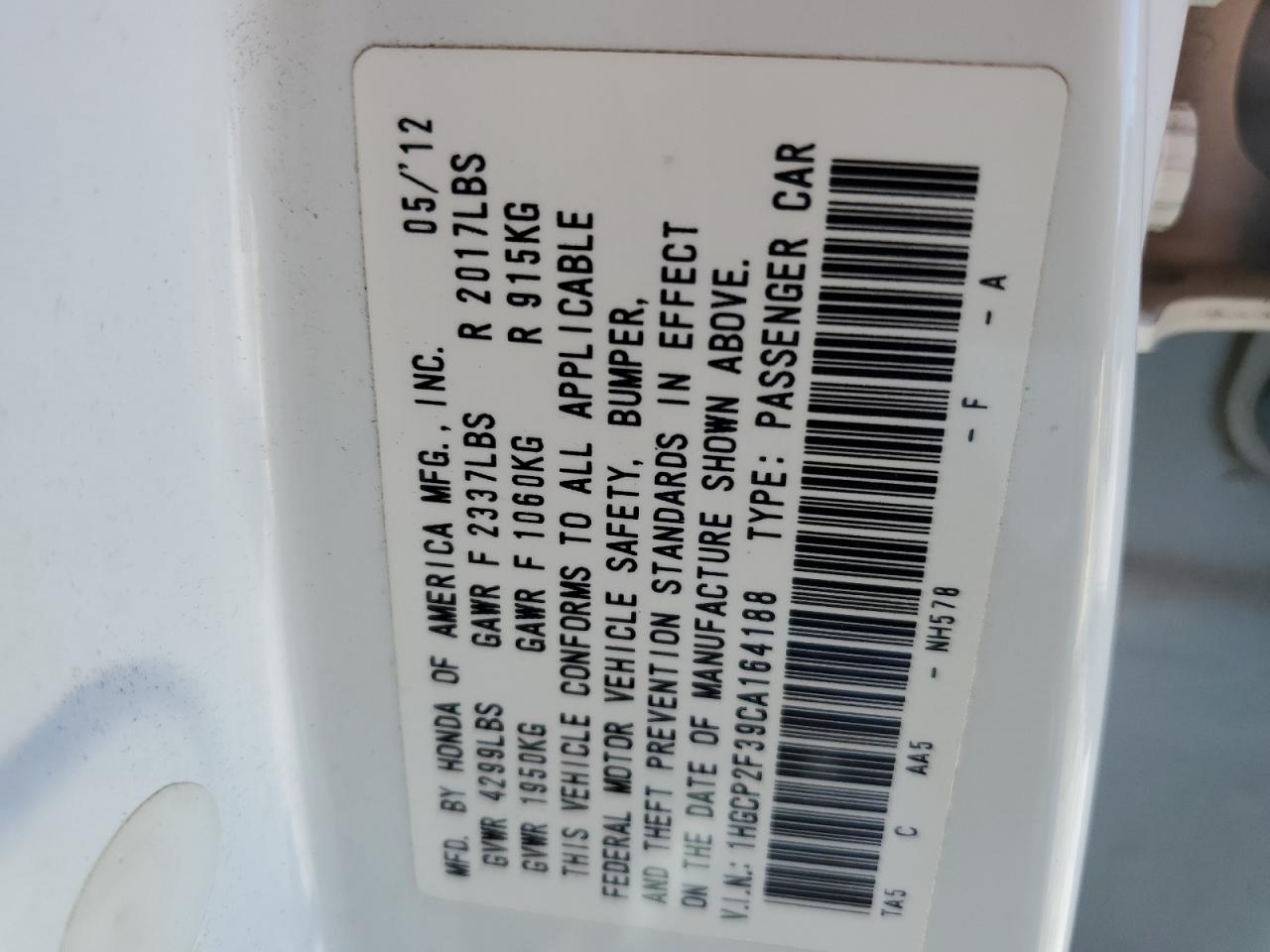 2012 Honda Accord - Image 12