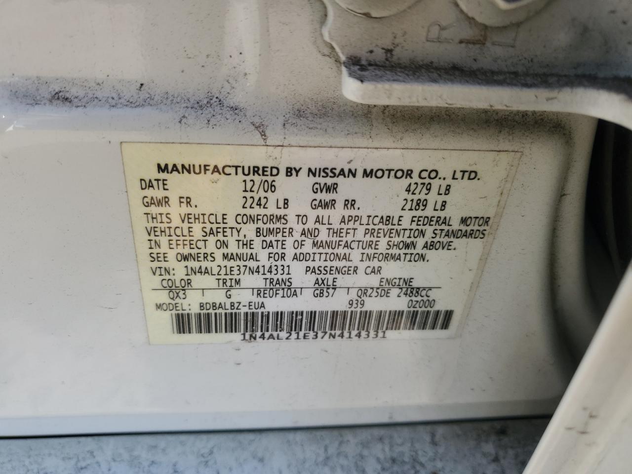 2007 Nissan Altima - Image 14