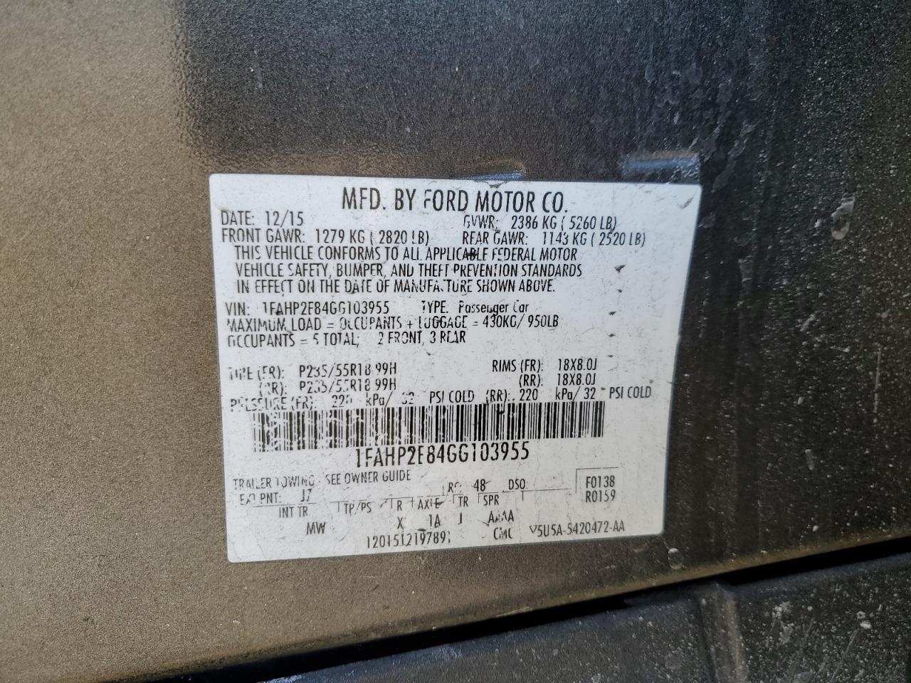 2016 Ford Taurus - Image 12