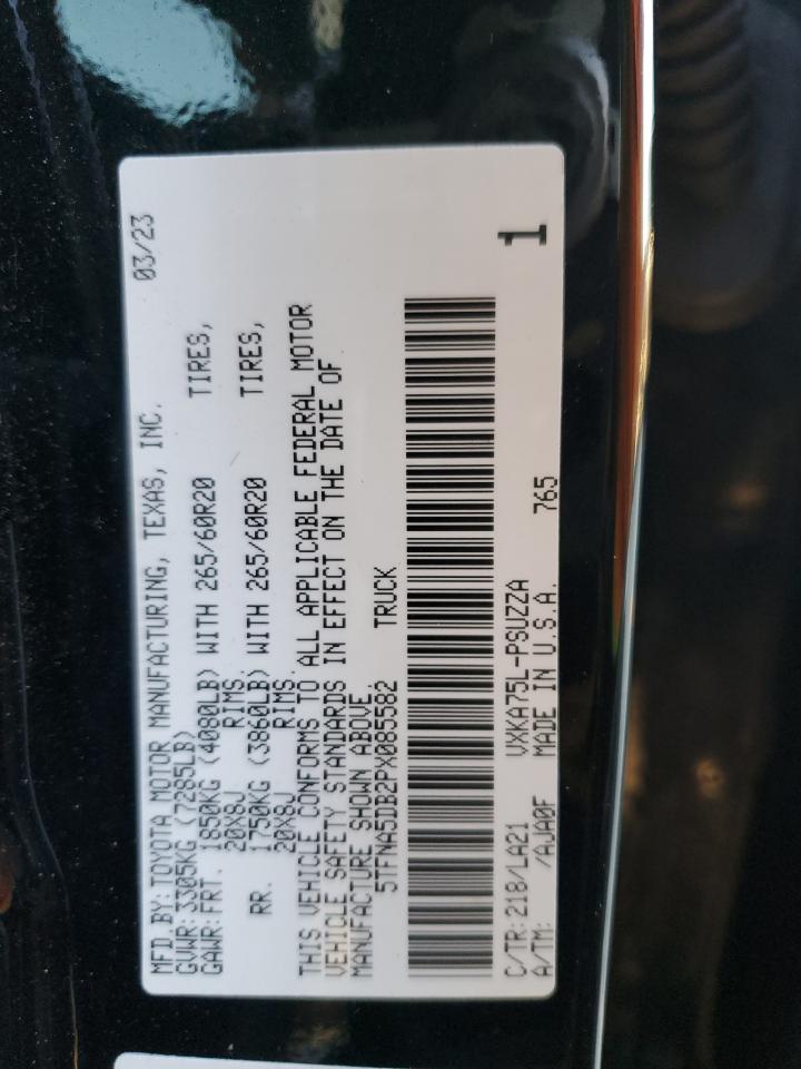 5TFNA5DB2PX085582 TOYOTA TUNDRA 2023