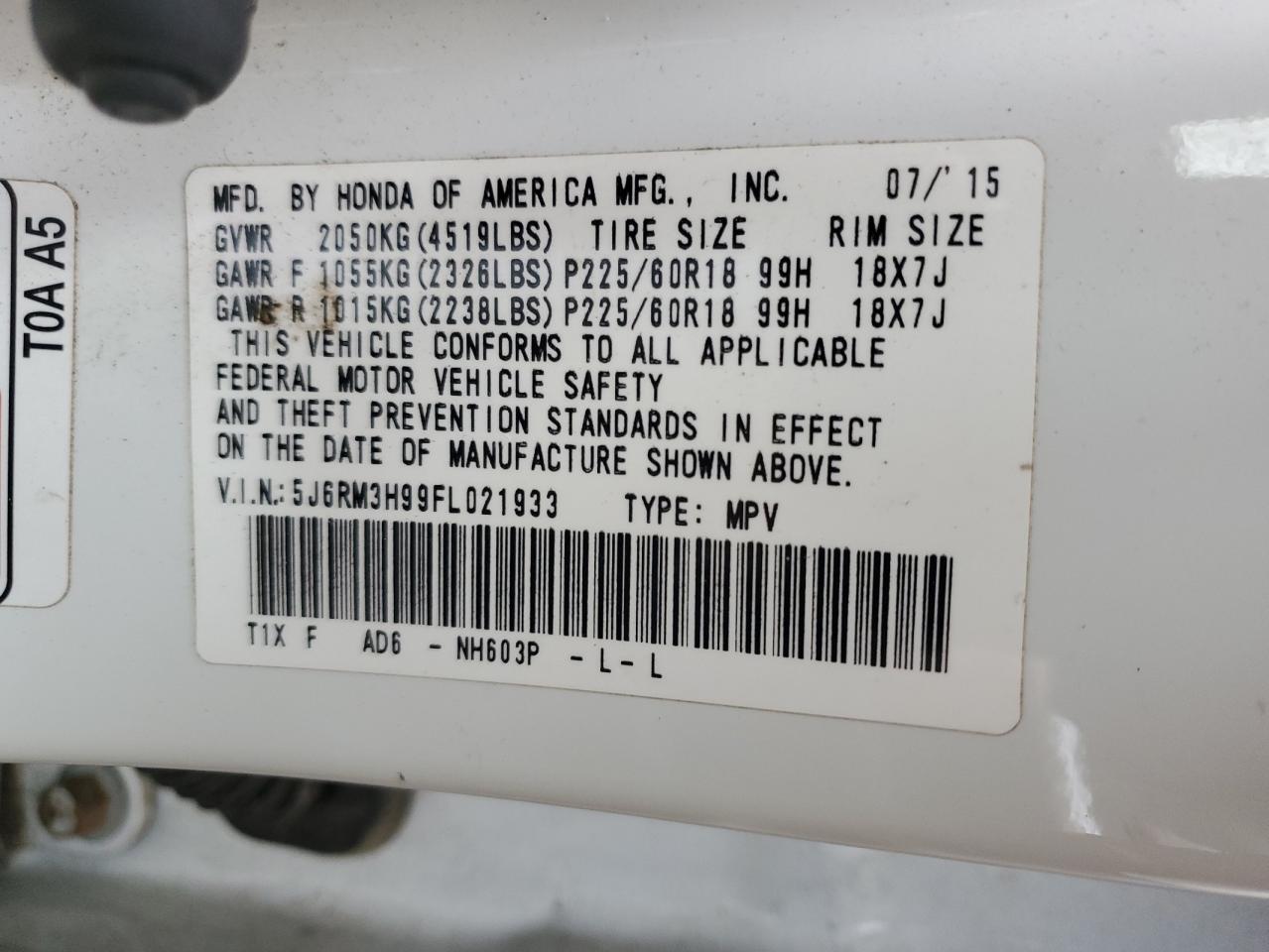 2015 Honda CR-V - Image 14