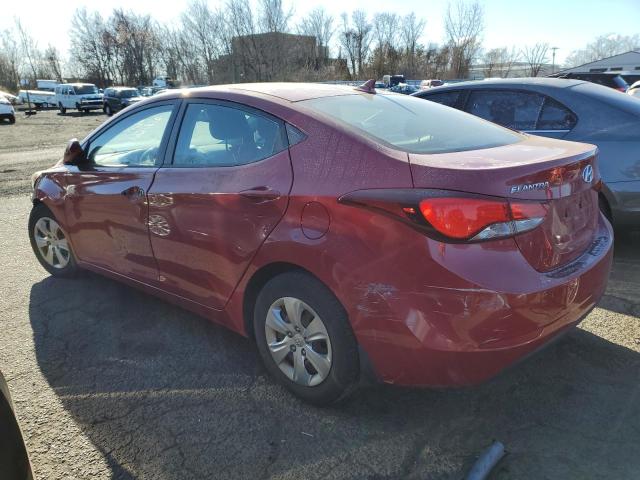  HYUNDAI ELANTRA 2016 Czerwony