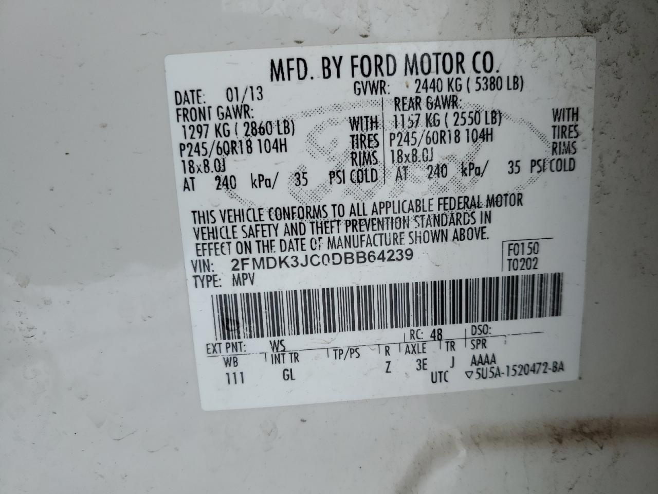 2013 Ford Edge - Image 14