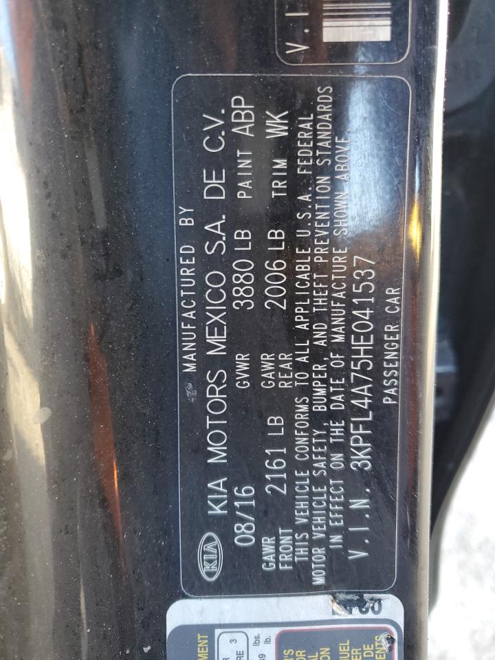 2017 Kia Forte Lx VIN: 3KPFL4A75HE041537 Lot: 42987395