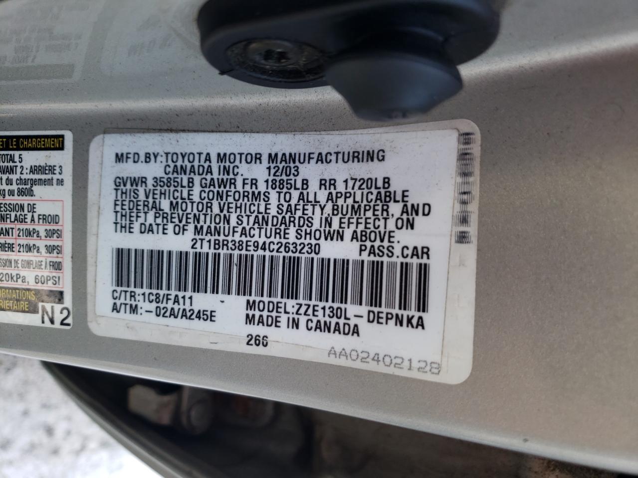 2004 Toyota Corolla - Image 12