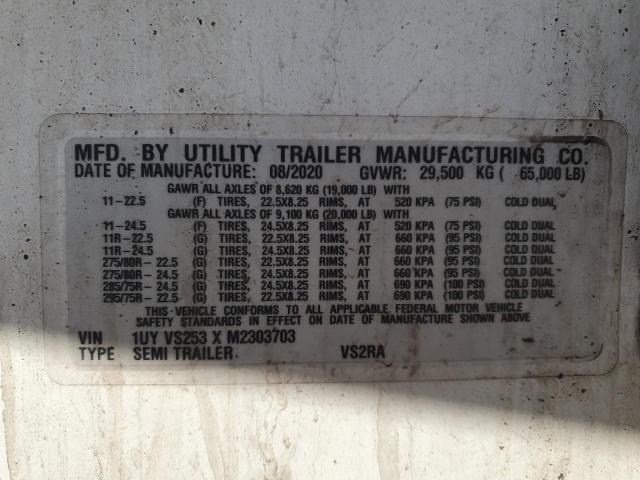 2021 UTILITY TRAILER  