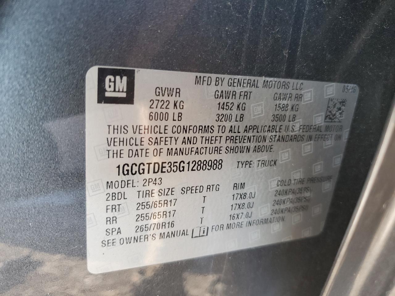 2016 Chevrolet Colorado - Image 12