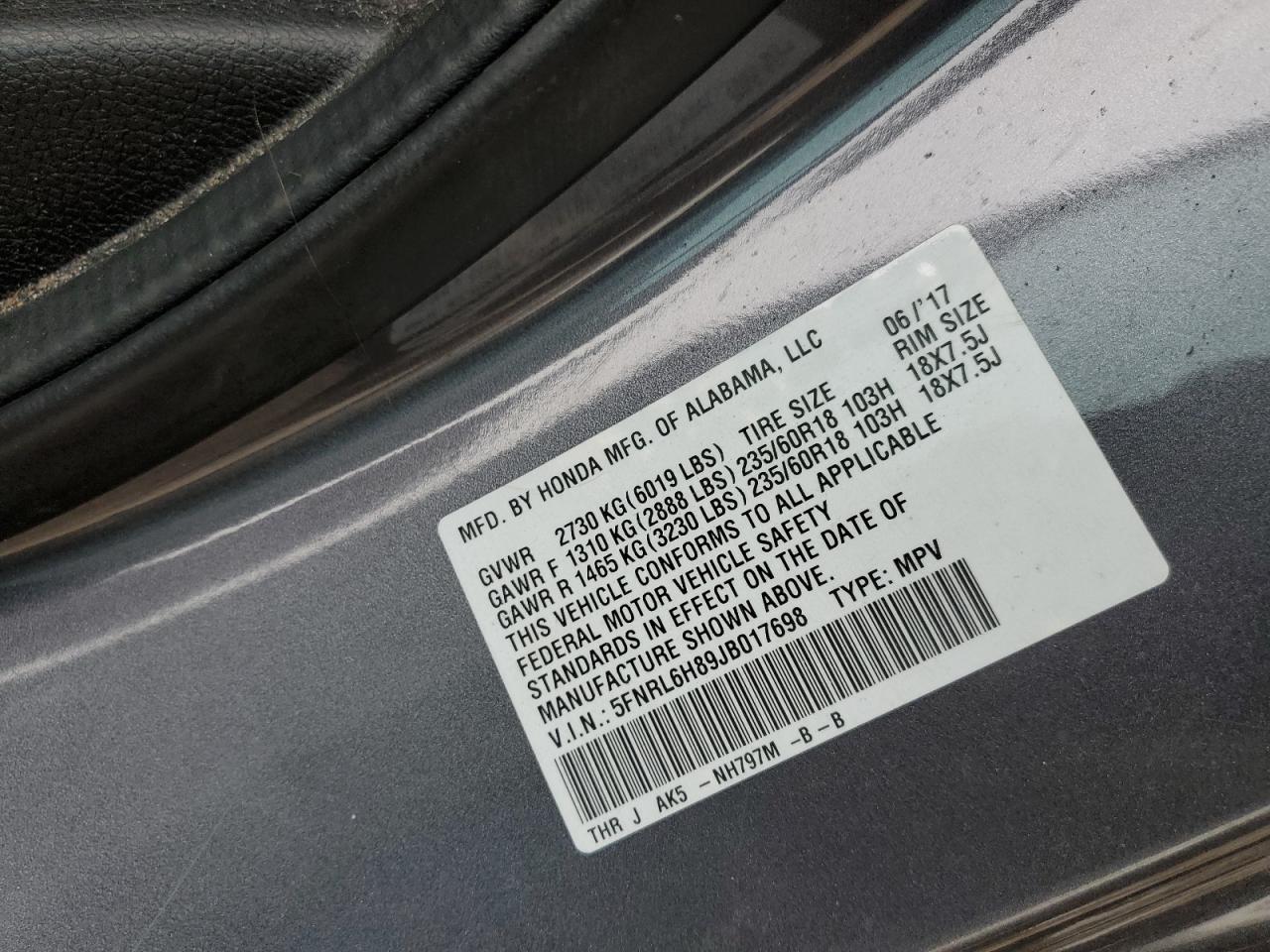2018 Honda Odyssey - Image 12