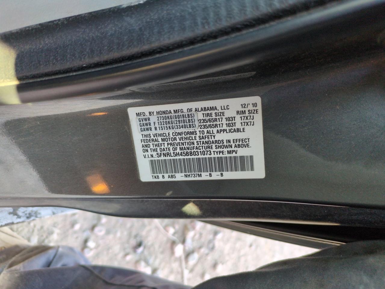 2011 Honda Odyssey - Image 13
