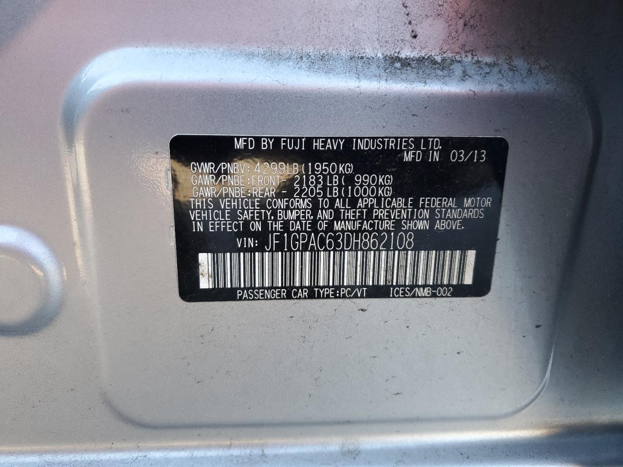 2013 Subaru Impreza - Image 15